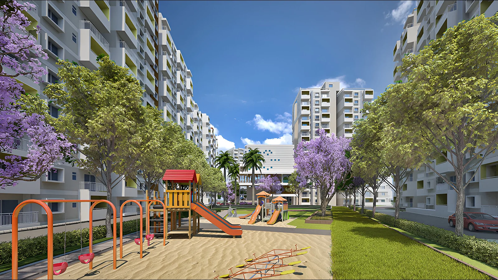 Sattva Park Cubix Apartment in North Bangalore Kids Area